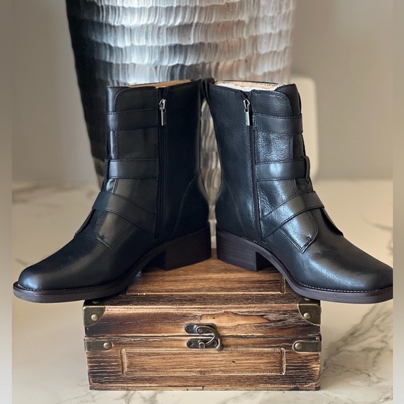 Lucky Brand Katriny Moto Booties in Black - Picture 3 of 11